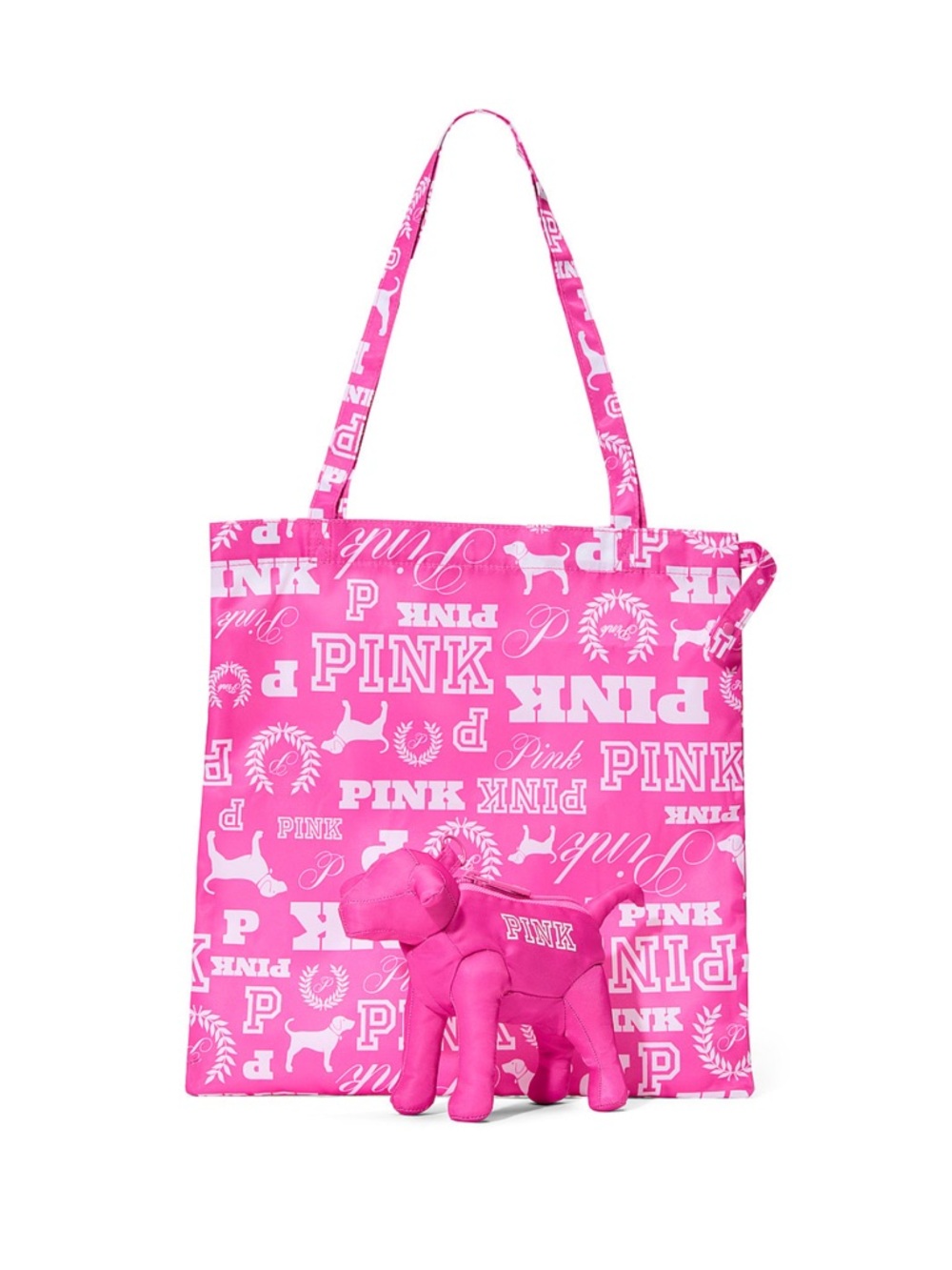 VS PINK PACKABLE TOTE BAG NWT